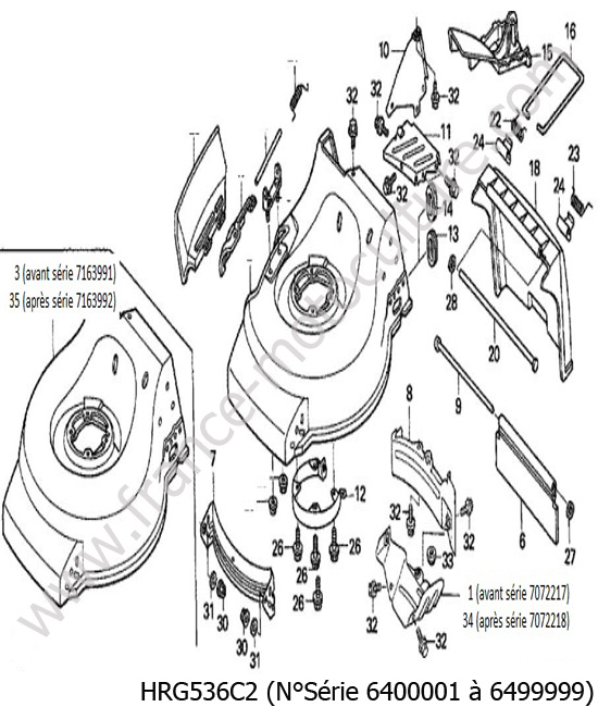 Carter lame HONDA HRG536C2