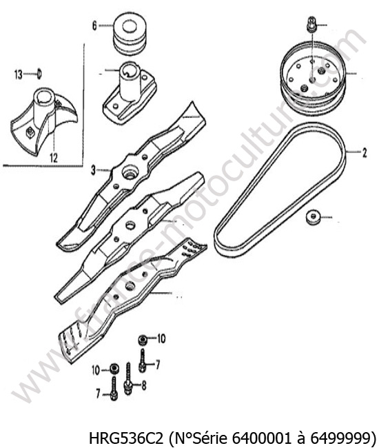 Lame / courroie HONDA HRG536C2