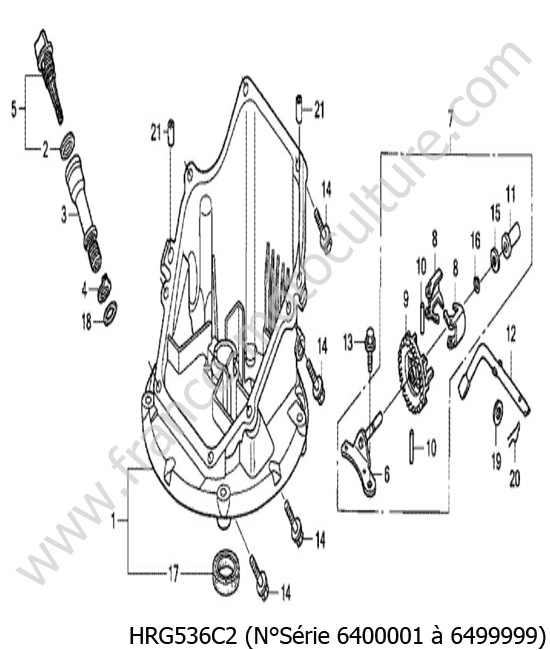 Carter inferieur HONDA HRG536C2