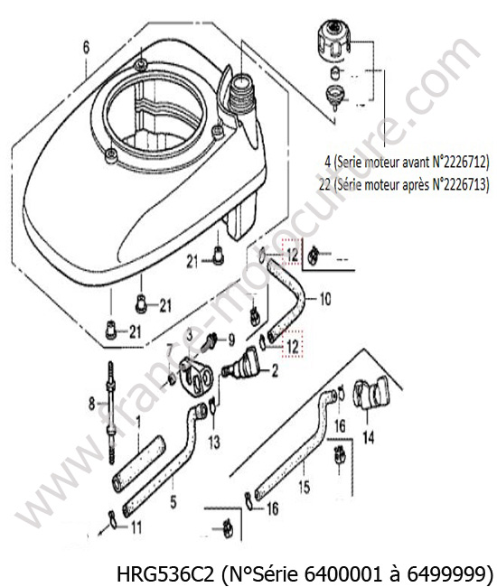 Reservoir HONDA HRG536C2
