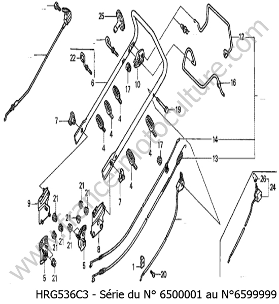Guidon HONDA HRG536C3
