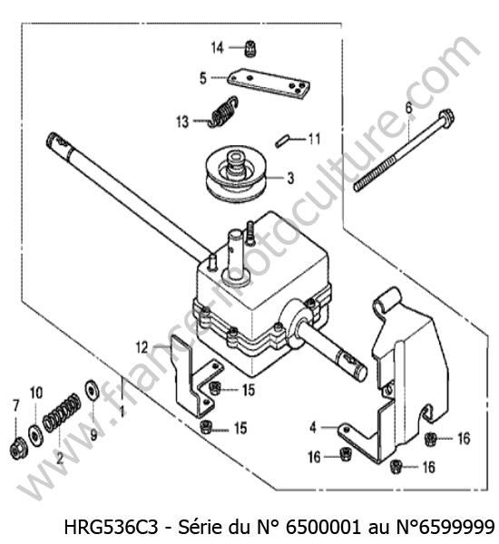 Boite vitesse HONDA HRG536C3