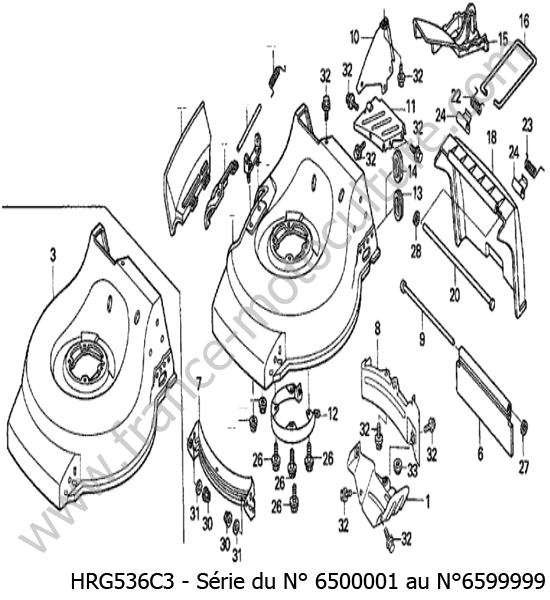 Carter lame HONDA HRG536C3