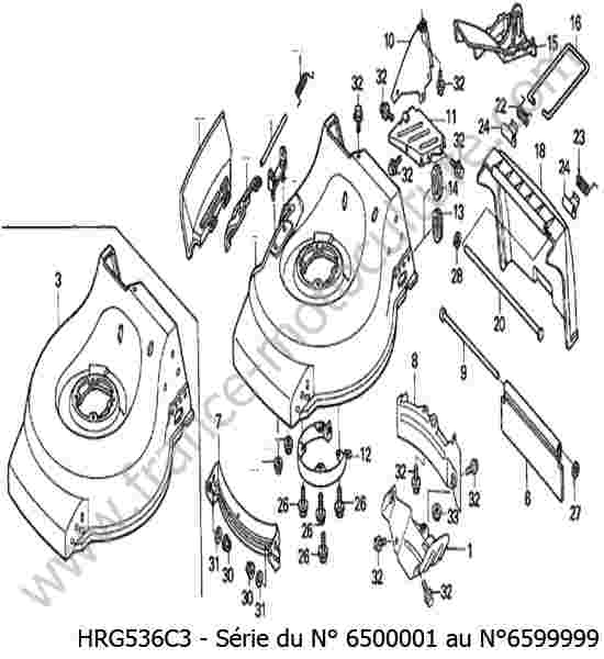 HONDA - HRG536C3 : Carter lame
