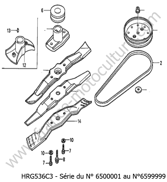 Lame / courroie HONDA HRG536C3
