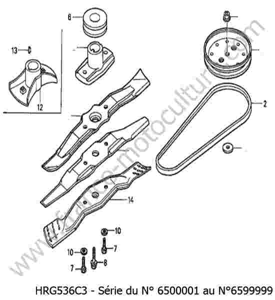 HONDA - HRG536C3 : Lame / courroie