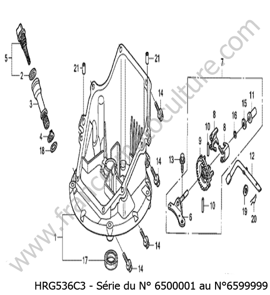 Carter inferieur HONDA HRG536C3