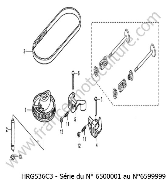 Arbre came HONDA HRG536C3