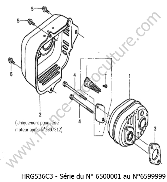 Echappement HONDA HRG536C3