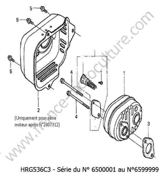 HONDA - HRG536C3 : Echappement