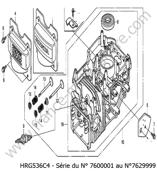 Bloc moteur : HONDA - HRG536C4