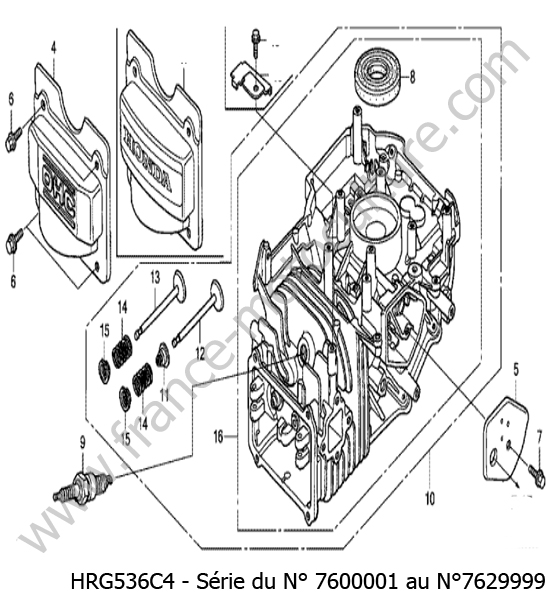Bloc moteur HONDA HRG536C4