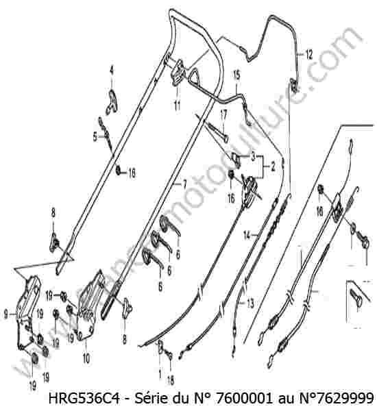 HONDA - HRG536C4 : Guidon
