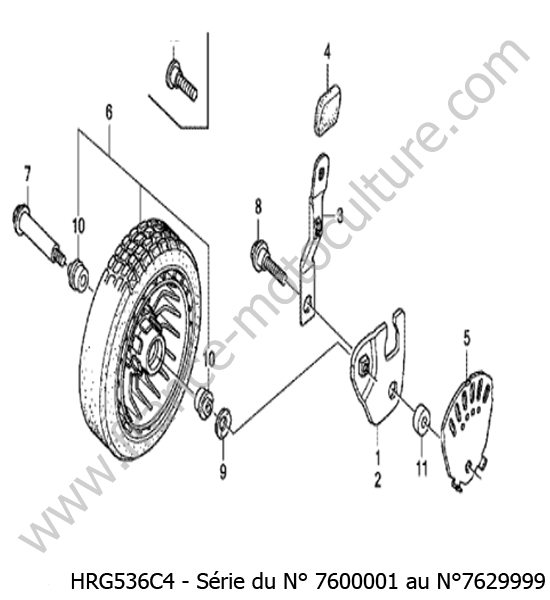 Roue avant HONDA HRG536C4