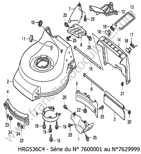 Carter lame HONDA HRG536C4