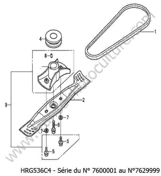 HONDA - HRG536C4 : Lame / courroie