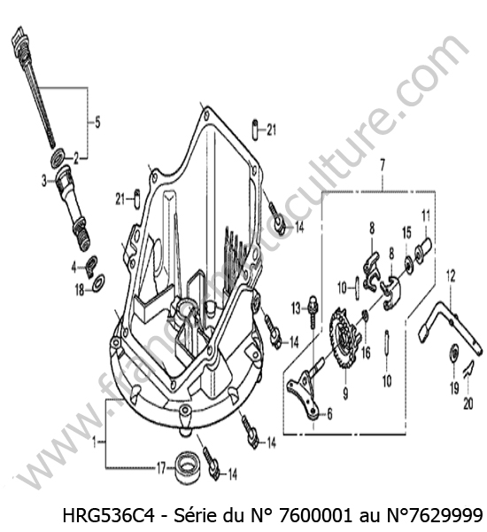 Carter inferieur HONDA HRG536C4