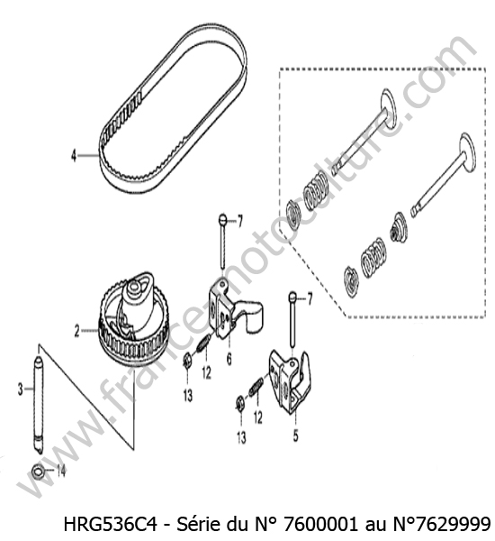 Arbre came HONDA HRG536C4