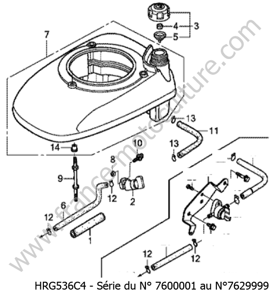 Reservoir HONDA HRG536C4