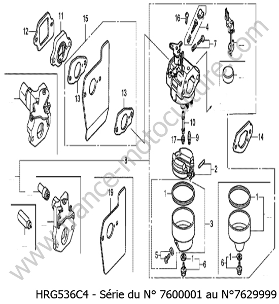Carburateur HONDA HRG536C4