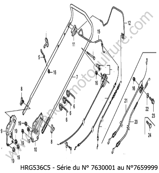 Guidon HONDA HRG536C5