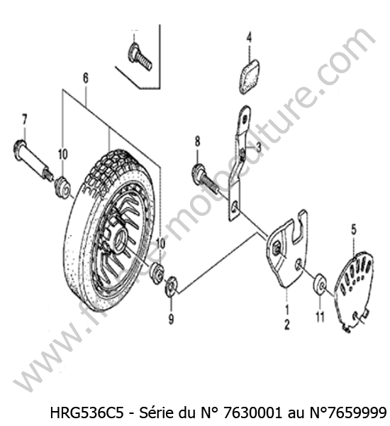Roue avant HONDA HRG536C5