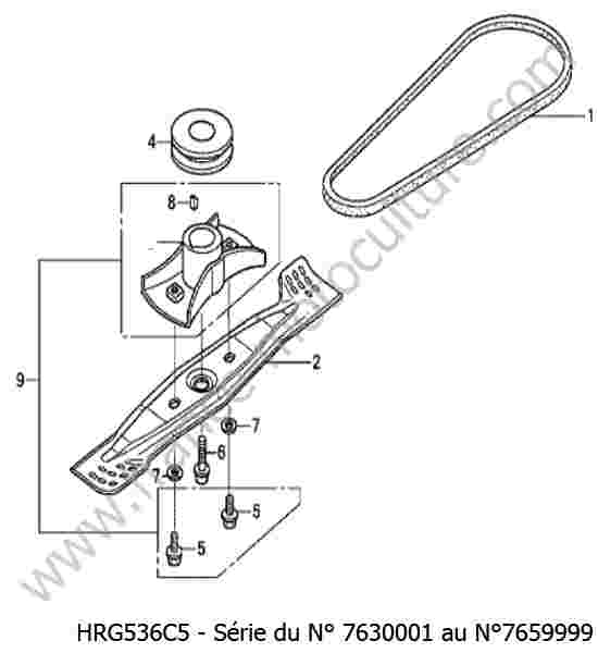 HONDA - HRG536C5 : Lame / courroie