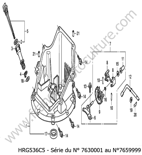 Carter inferieur HONDA HRG536C5