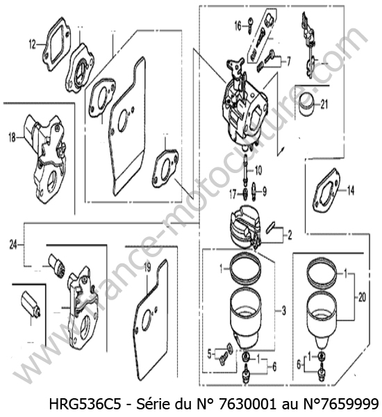 Carburateur HONDA HRG536C5