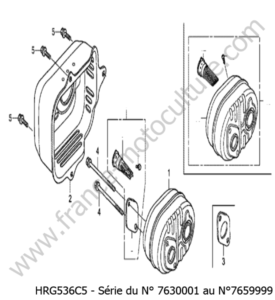 Echappement HONDA HRG536C5