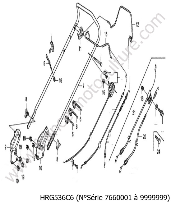 Guidon HONDA HRG536C6