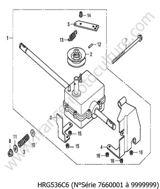 Boite vitesse HONDA HRG536C6