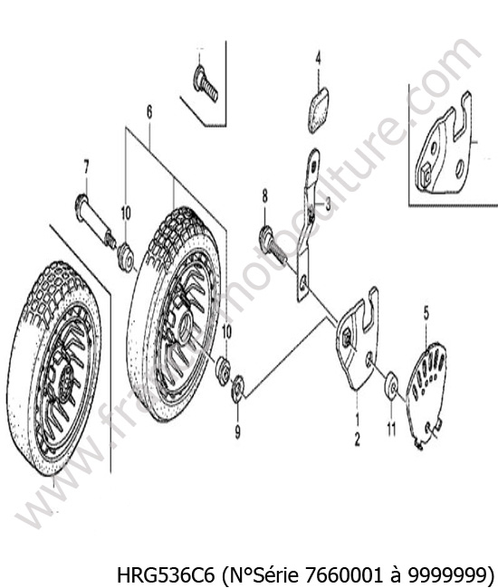 Roue avant HONDA HRG536C6