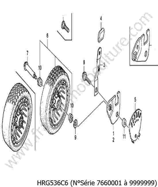HONDA - HRG536C6 : Roue avant