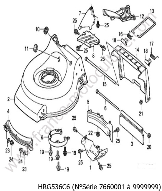 Carter lame HONDA HRG536C6