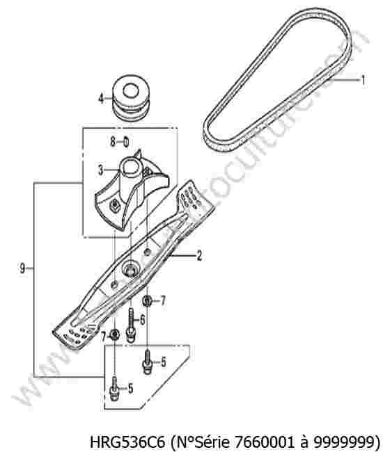 HONDA - HRG536C6 : Lame / courroie