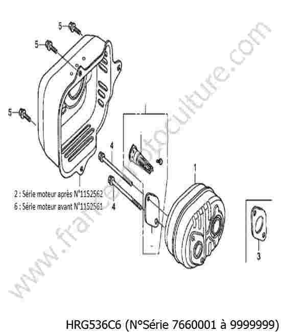 HONDA - HRG536C6 : Echappement