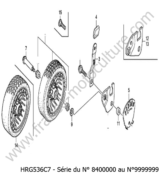 Roue avant HONDA HRG536C7