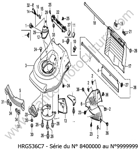 Carter lame HONDA HRG536C7