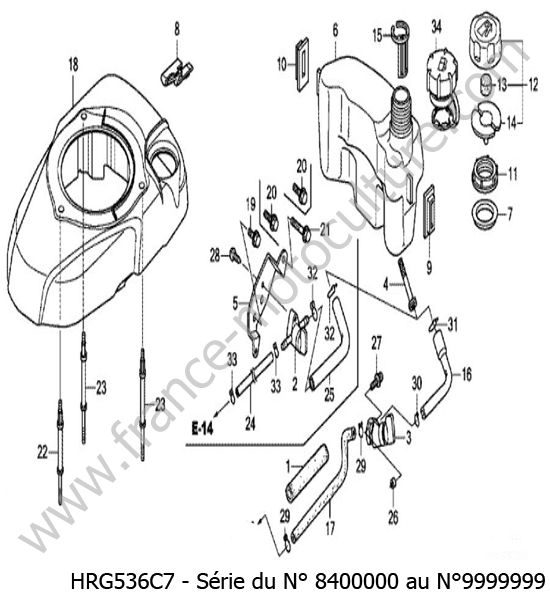 Reservoir HONDA HRG536C7