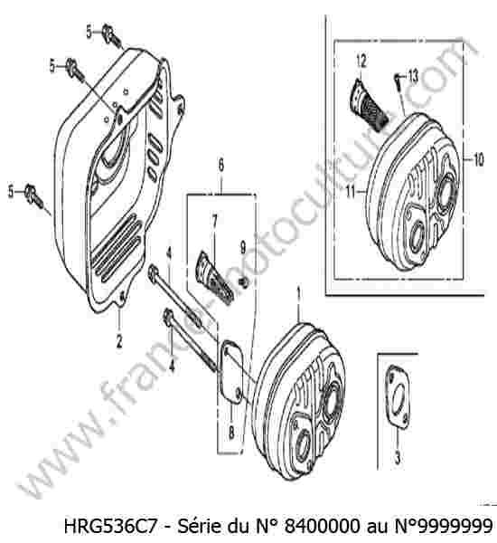 HONDA - HRG536C7 : Echappement