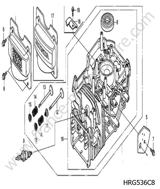Bloc moteur HONDA HRG536C8