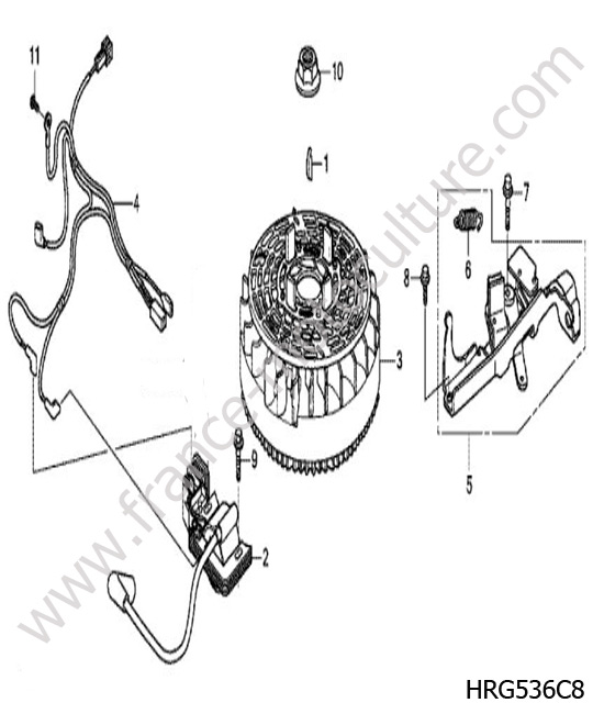 Allumage 4 HONDA HRG536C8