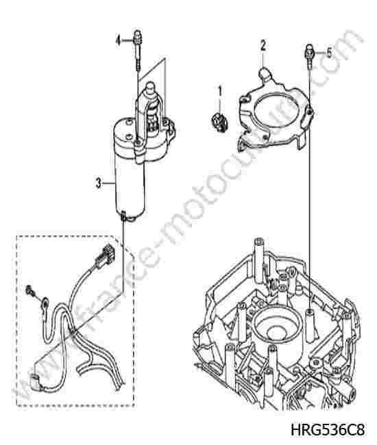 HONDA - HRG536C8 : Demarreur