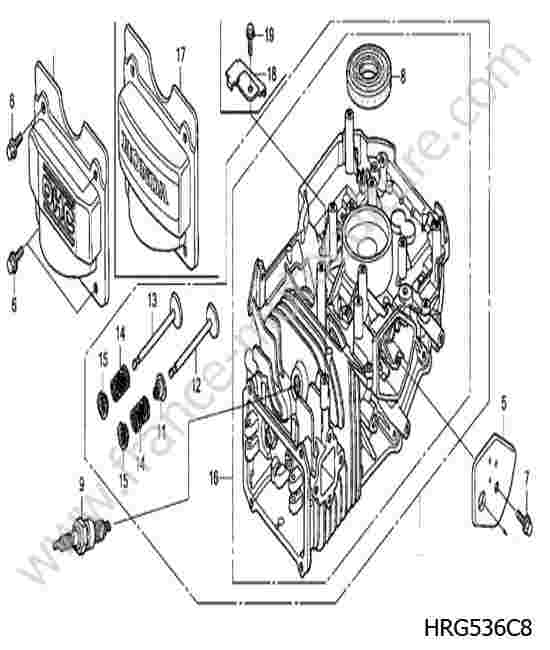 HONDA - HRG536C8 : Bloc moteur