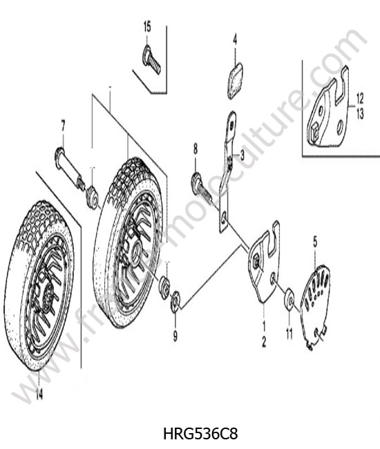 Roue avant HONDA HRG536C8