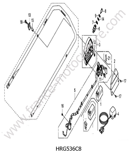 Batterie HONDA HRG536C8