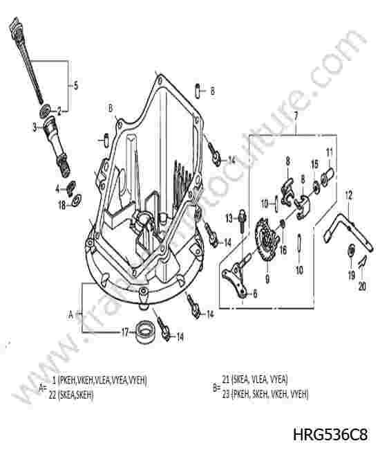 HONDA - HRG536C8 : Carter inferieur