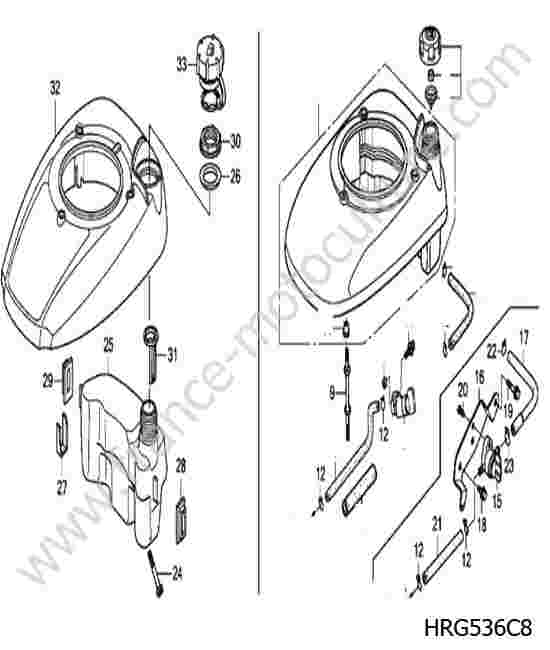 HONDA - HRG536C8 : Reservoir