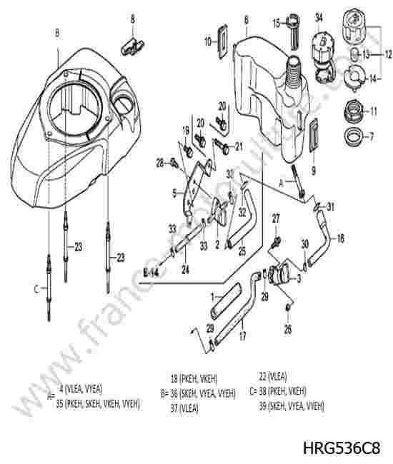 HONDA - HRG536C8 : Reservoir 2